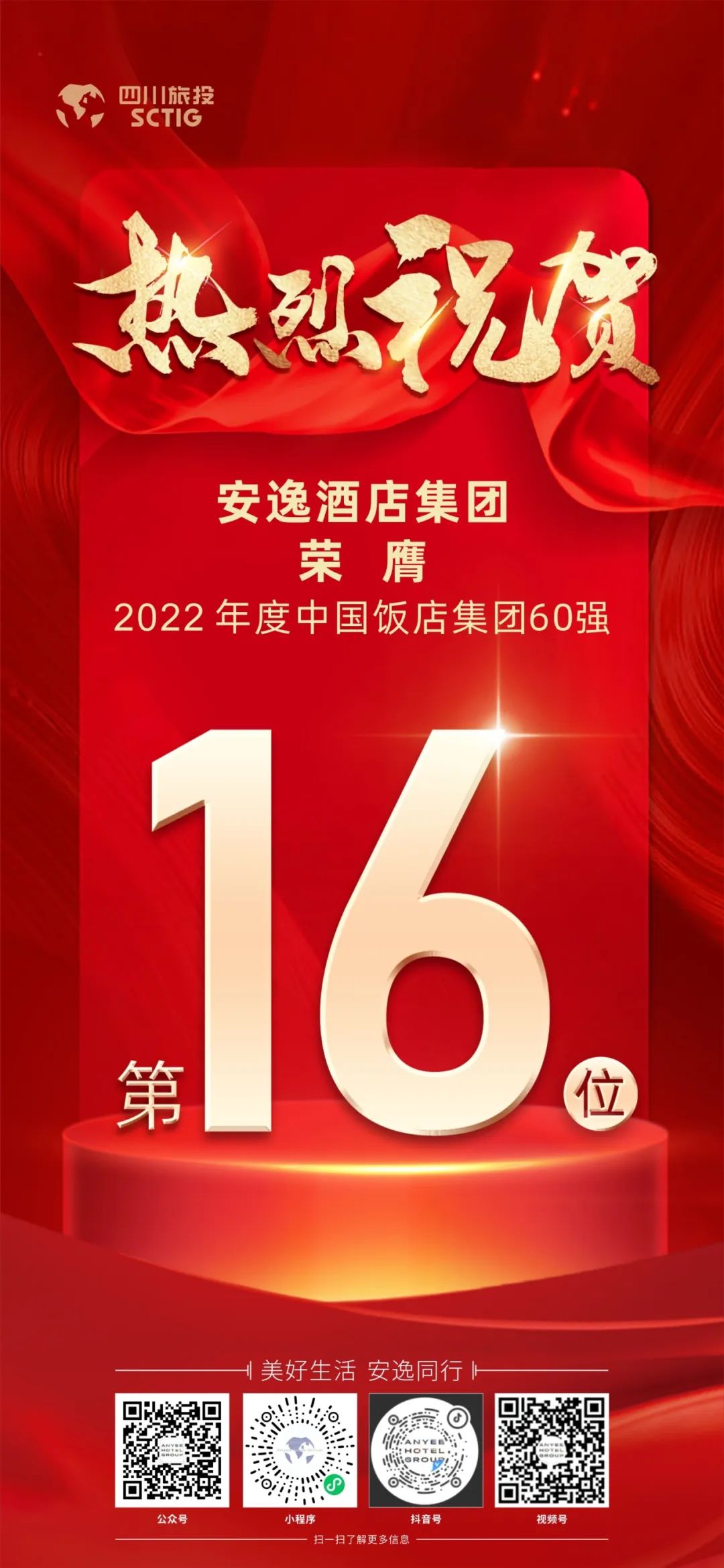 四川必威网页官方入口（中国）必威网页官方入口（中国）集团有限公司有限公司必威网页官方入口（中国）集团有限公司荣膺“2022年度中国饭店必威网页官方入口（中国）集团有限公司60强”